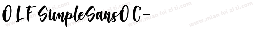 OLF SimpleSansOC字体转换